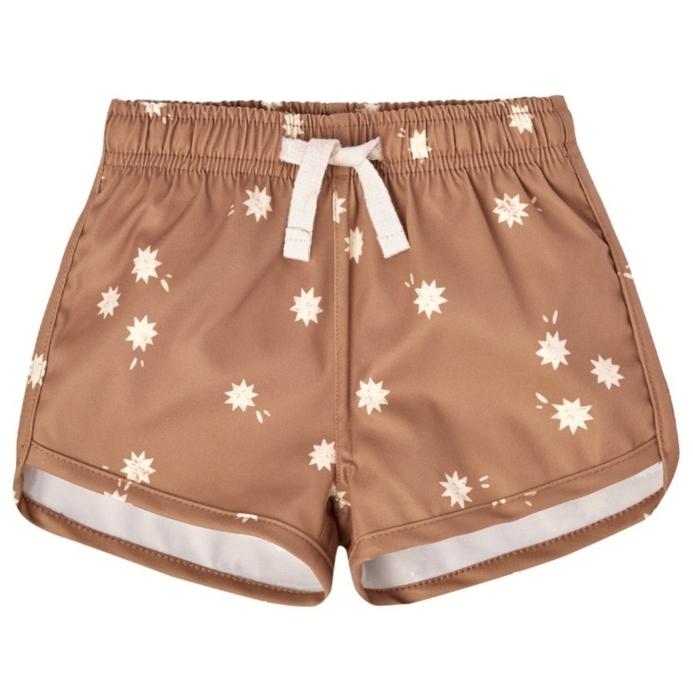 Quincy Mae - Swim Shorts in Clay Sunburst 4/5Y